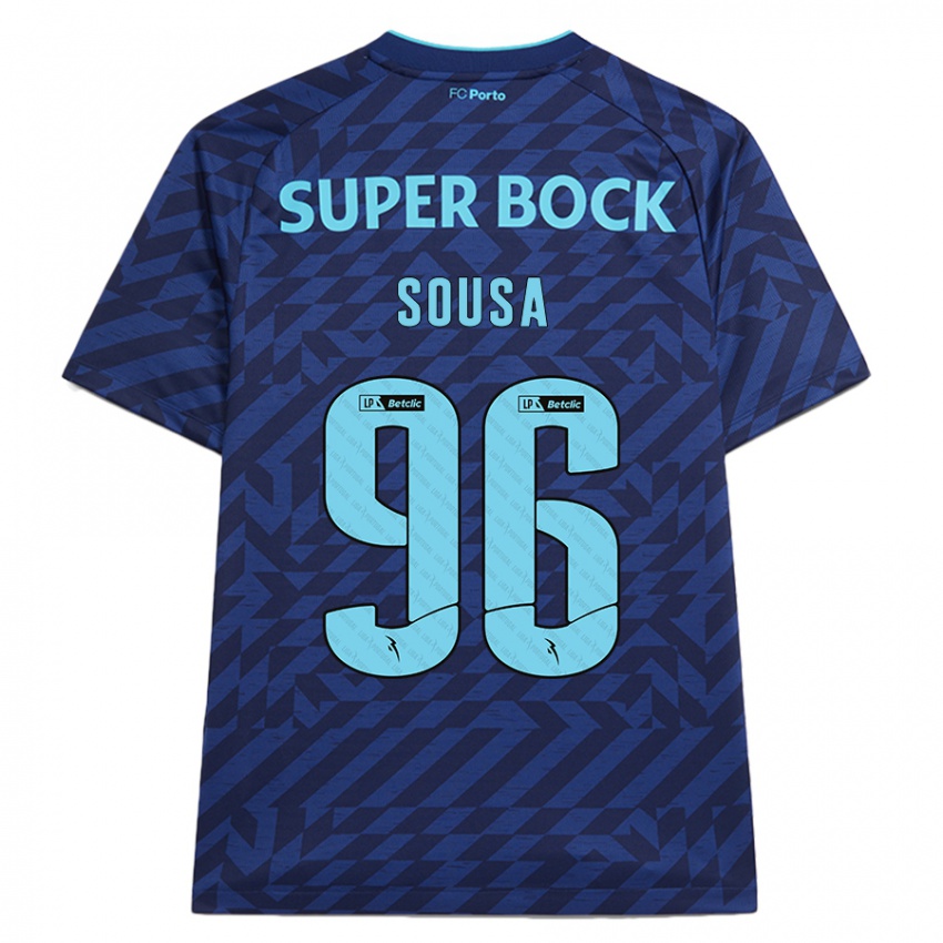 Herren Filipe Sousa #96 Marineblau Ausweichtrikot Trikot 2024/25 T-Shirt Schweiz