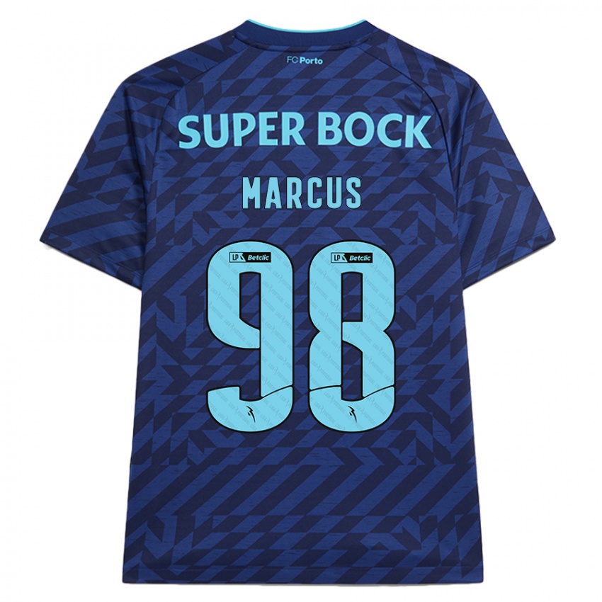 Herren Abraham Marcus #98 Marineblau Ausweichtrikot Trikot 2024/25 T-Shirt Schweiz