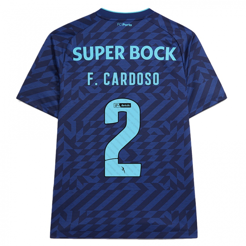 Herren Fábio Cardoso #2 Marineblau Ausweichtrikot Trikot 2024/25 T-Shirt Schweiz