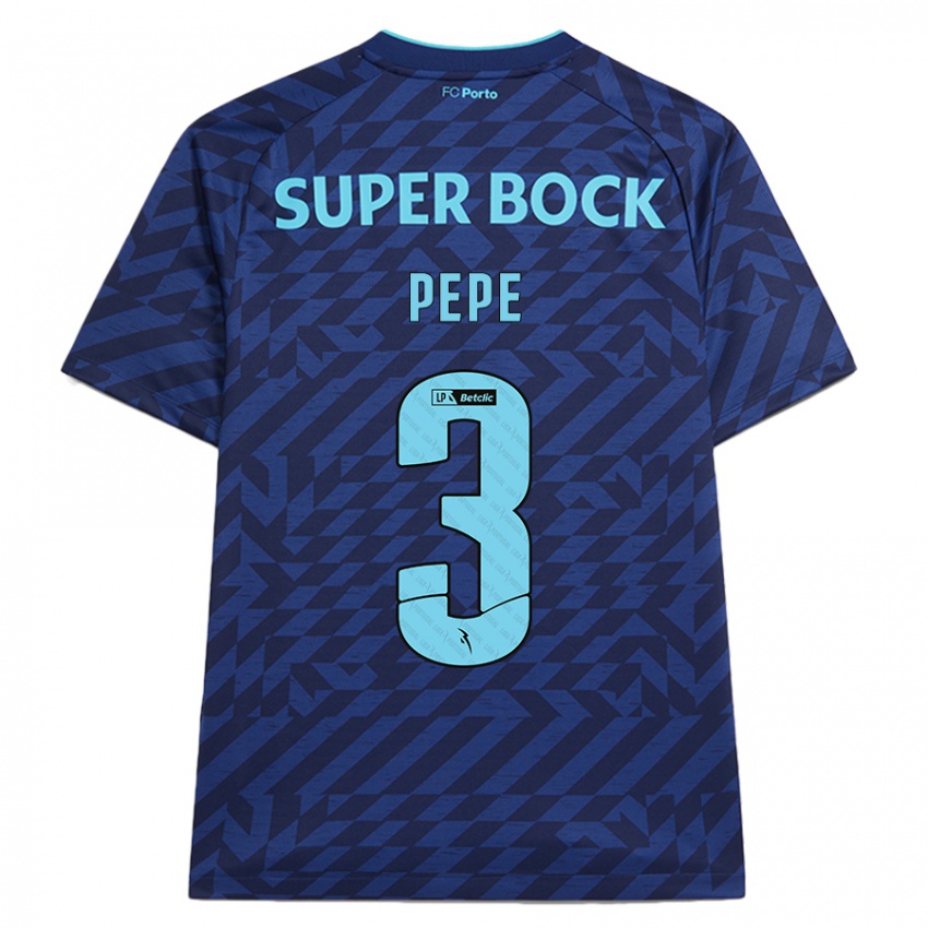 Herren Pepe #3 Marineblau Ausweichtrikot Trikot 2024/25 T-Shirt Schweiz