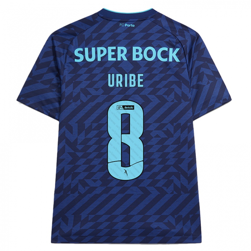 Herren Mateus Uribe #8 Marineblau Ausweichtrikot Trikot 2024/25 T-Shirt Schweiz