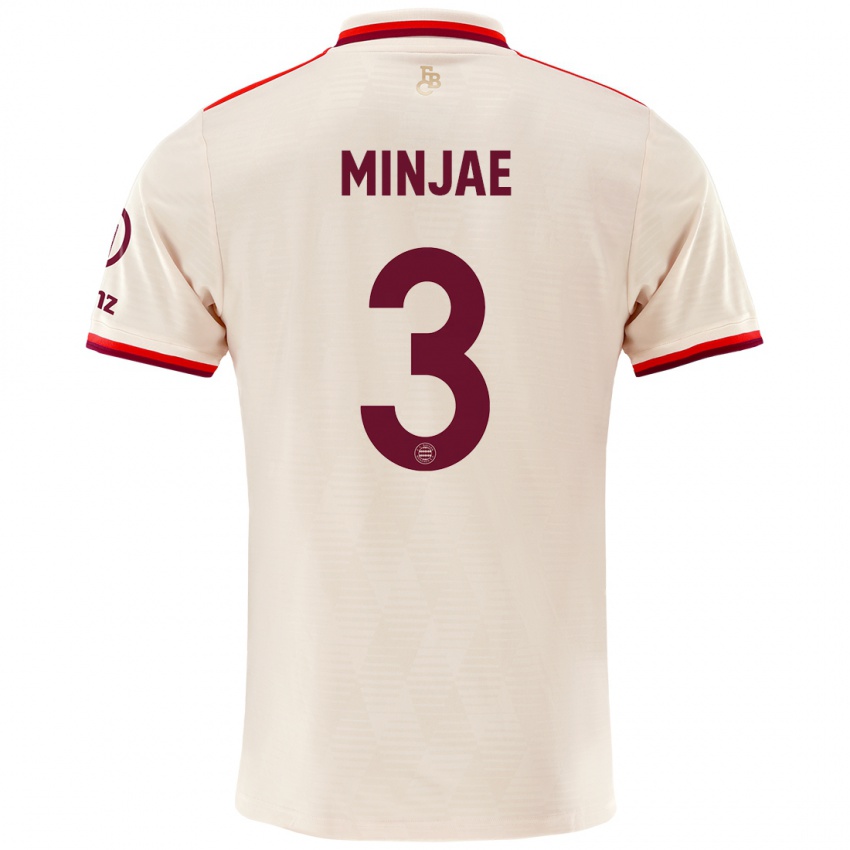 Homme Maillot Min-Jae Kim #3 Lin Troisieme 2024/25 T-Shirt Suisse