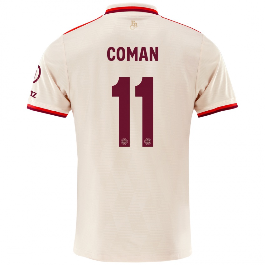 Homme Maillot Kingsley Coman #11 Lin Troisieme 2024/25 T-Shirt Suisse