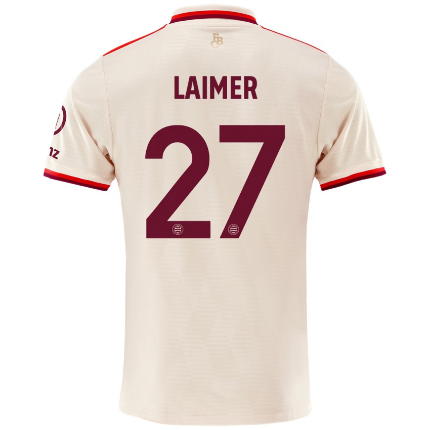 Homme Maillot Konrad Laimer #27 Lin Troisieme 2024/25 T-Shirt Suisse