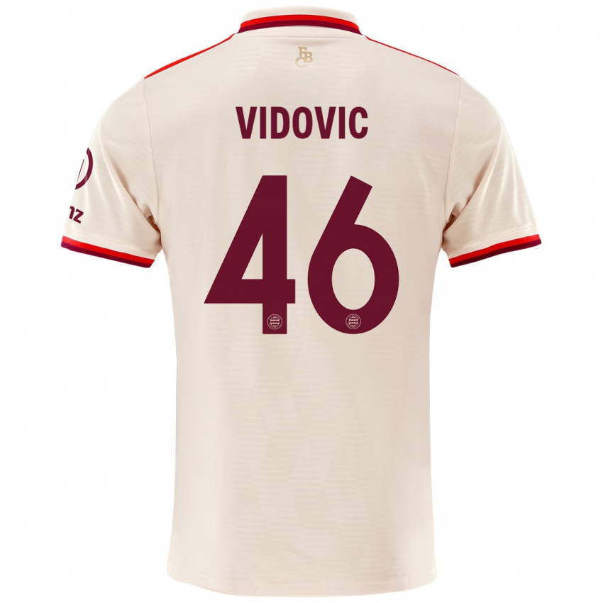 Homme Maillot Gabriel Vidovic #46 Lin Troisieme 2024/25 T-Shirt Suisse