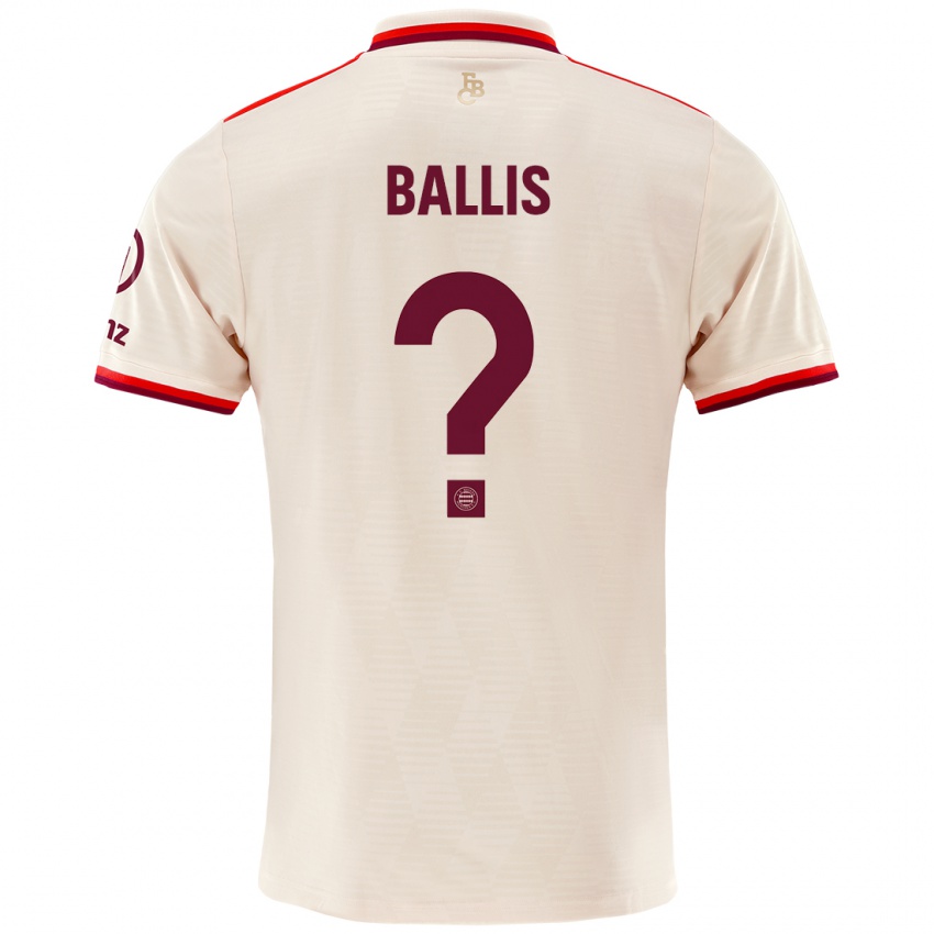 Homme Maillot Benjamin Ballis #0 Lin Troisieme 2024/25 T-Shirt Suisse