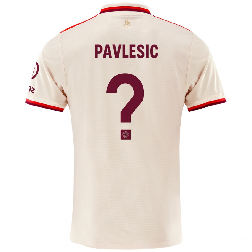 Homme Maillot Anthony Pavlesic #0 Lin Troisieme 2024/25 T-Shirt Suisse