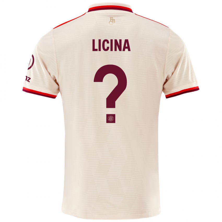 Homme Maillot Adin Licina #0 Lin Troisieme 2024/25 T-Shirt Suisse