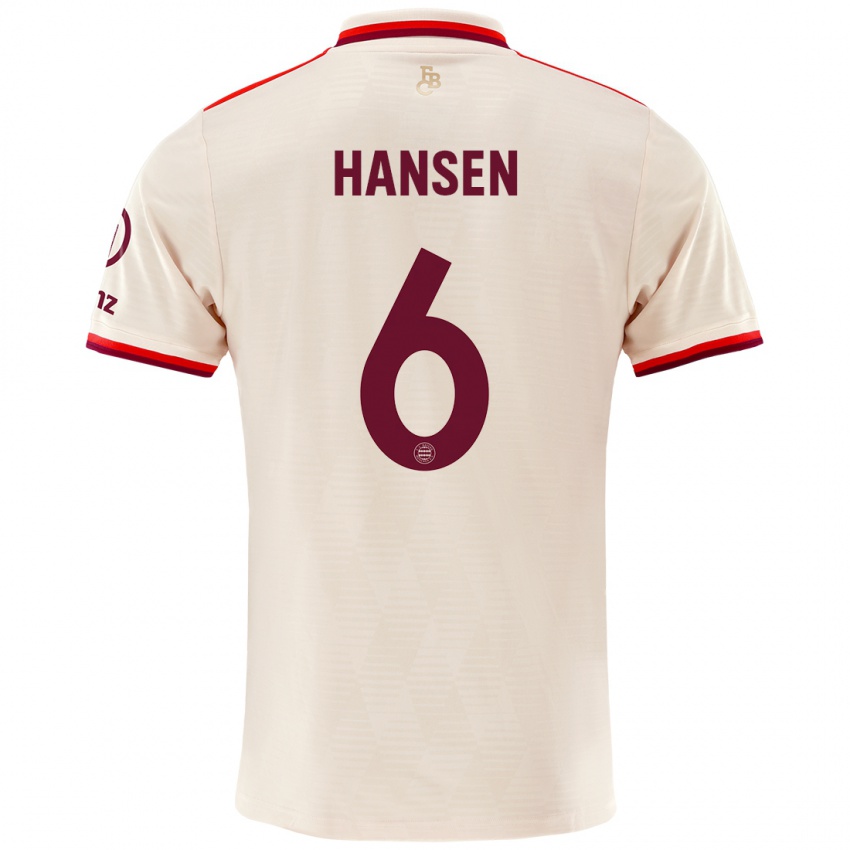 Homme Maillot Tuva Hansen #6 Lin Troisieme 2024/25 T-Shirt Suisse