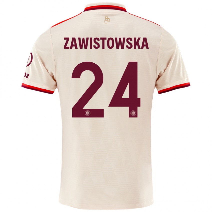 Homme Maillot Weronika Zawistowska #24 Lin Troisieme 2024/25 T-Shirt Suisse