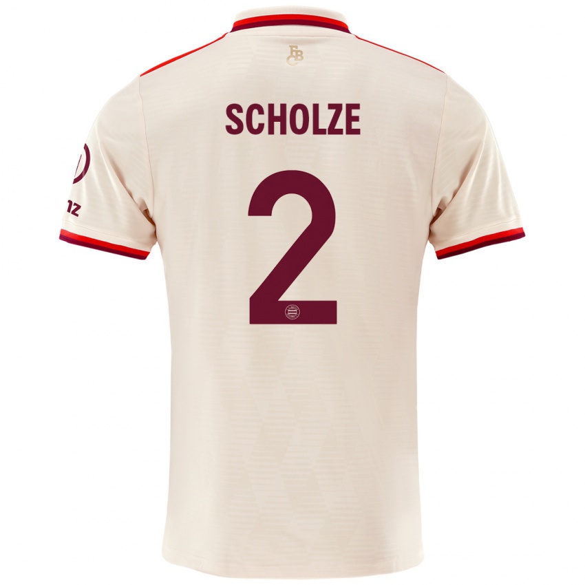 Homme Maillot Max Scholze #2 Lin Troisieme 2024/25 T-Shirt Suisse