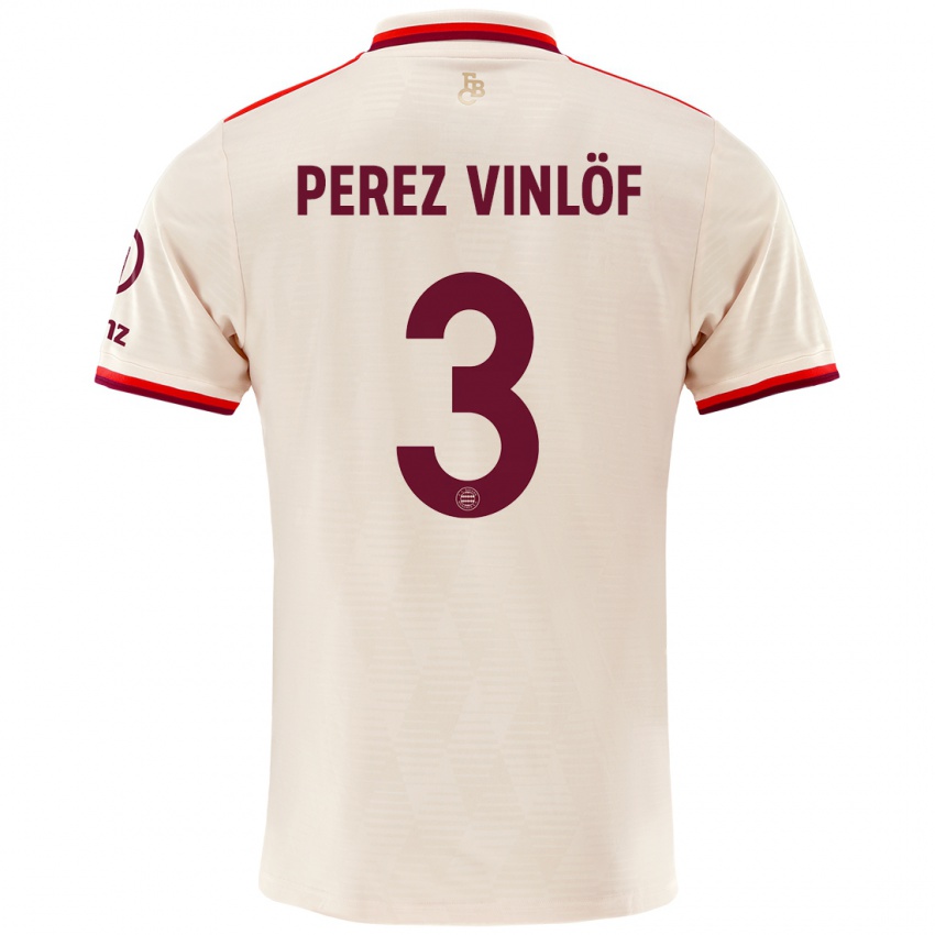 Homme Maillot Matteo Perez Vinlöf #3 Lin Troisieme 2024/25 T-Shirt Suisse