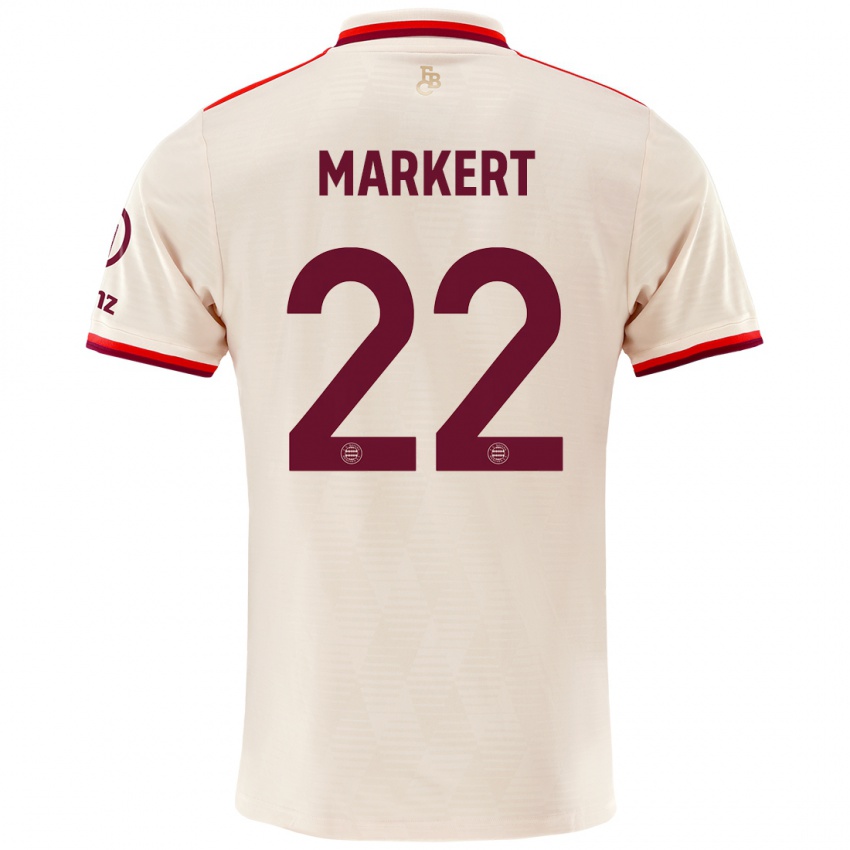 Homme Maillot Leon Markert #22 Lin Troisieme 2024/25 T-Shirt Suisse