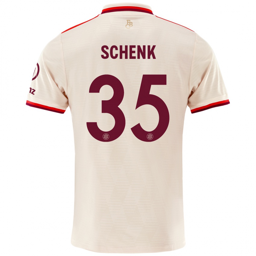 Homme Maillot Johannes Schenk #35 Lin Troisieme 2024/25 T-Shirt Suisse