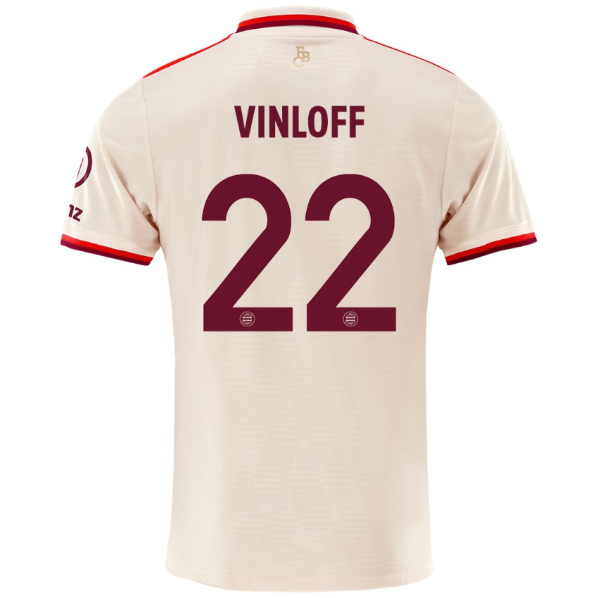 Homme Maillot Matteo Vinloff #22 Lin Troisieme 2024/25 T-Shirt Suisse