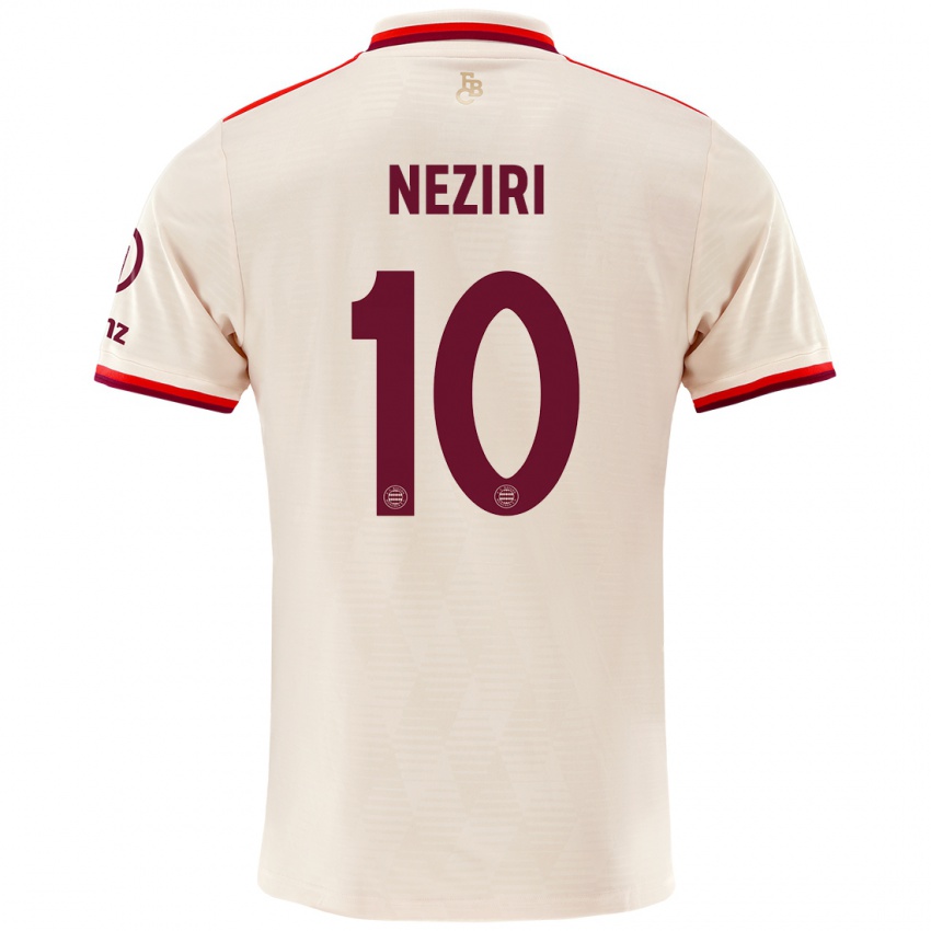 Homme Maillot Behar Neziri #10 Lin Troisieme 2024/25 T-Shirt Suisse