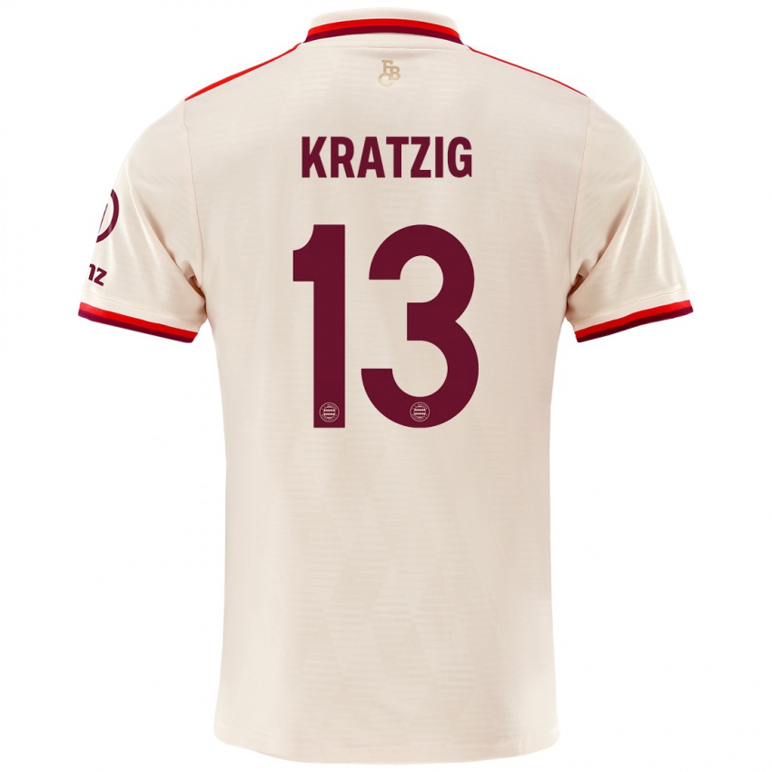 Homme Maillot Frans Kratzig #13 Lin Troisieme 2024/25 T-Shirt Suisse