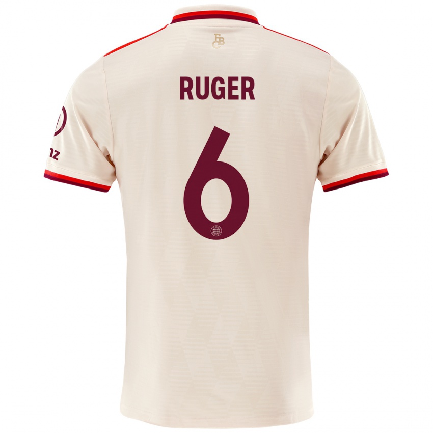 Homme Maillot Kurt Ruger #6 Lin Troisieme 2024/25 T-Shirt Suisse