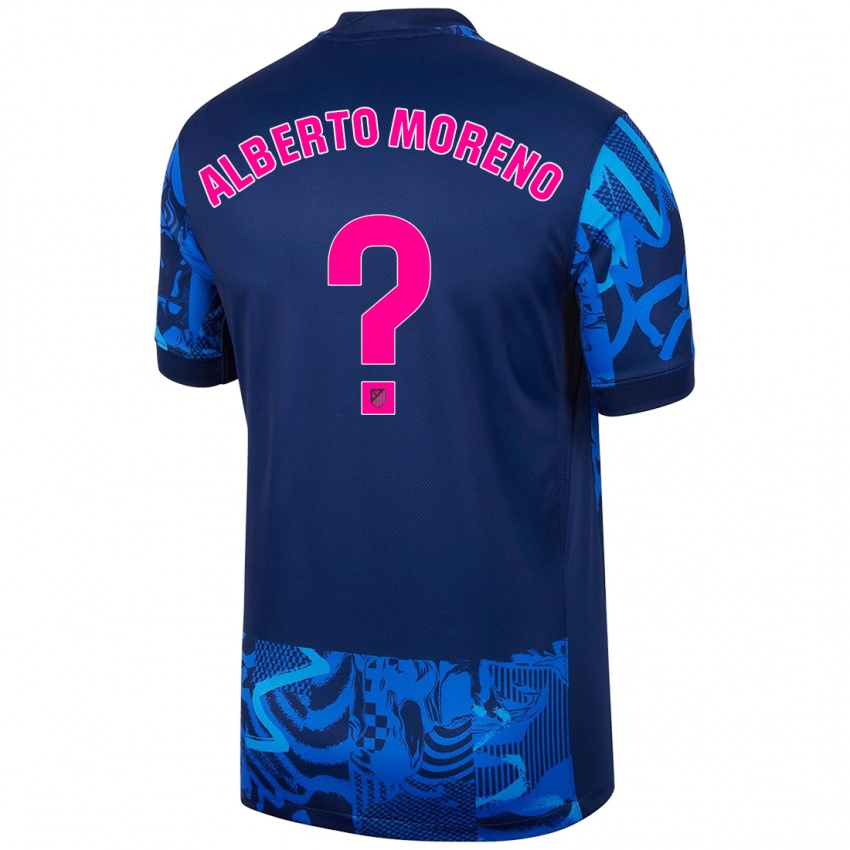 Homme Maillot Alberto Moreno #0 Bleu Royal Troisieme 2024/25 T-Shirt Suisse