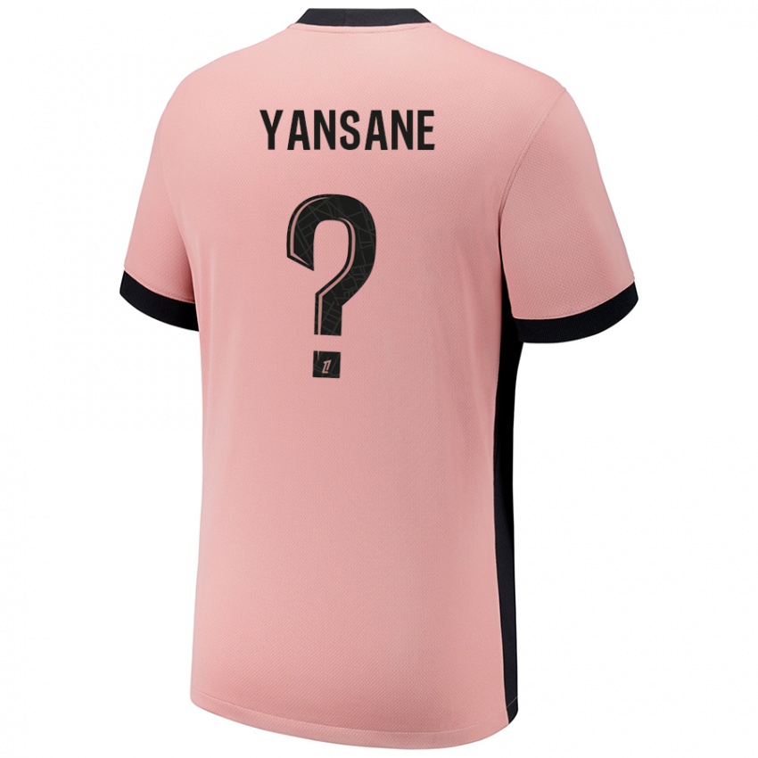 Homme Maillot Sekou Yansane #0 Rouille Rose Troisieme 2024/25 T-Shirt Suisse