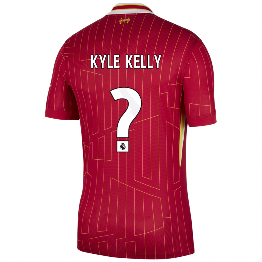 Damen Kyle Kelly #0 Rot Gelb Weiß Heimtrikot Trikot 2024/25 T-Shirt Schweiz