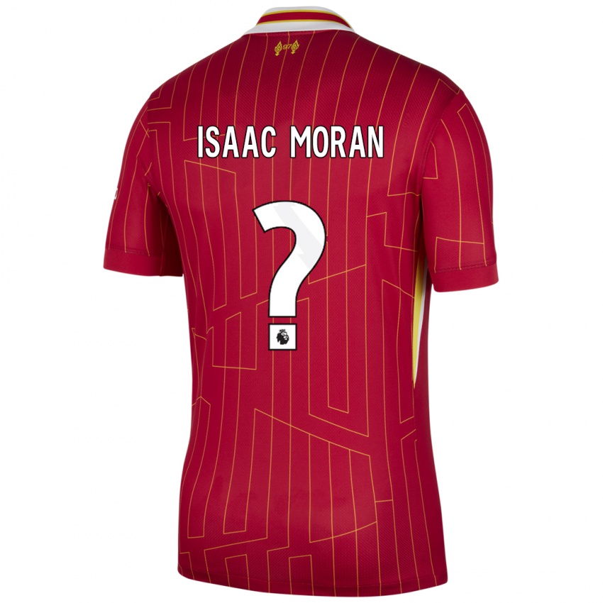 Damen Isaac Moran #0 Rot Gelb Weiß Heimtrikot Trikot 2024/25 T-Shirt Schweiz