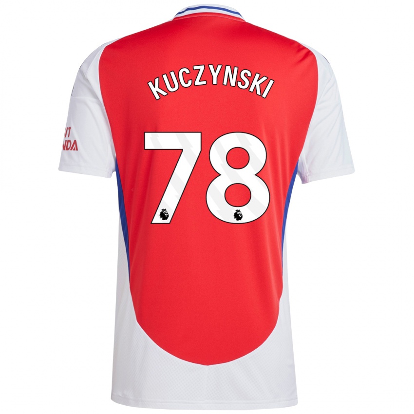 Damen Max Kuczynski #78 Rot Weiß Heimtrikot Trikot 2024/25 T-Shirt Schweiz