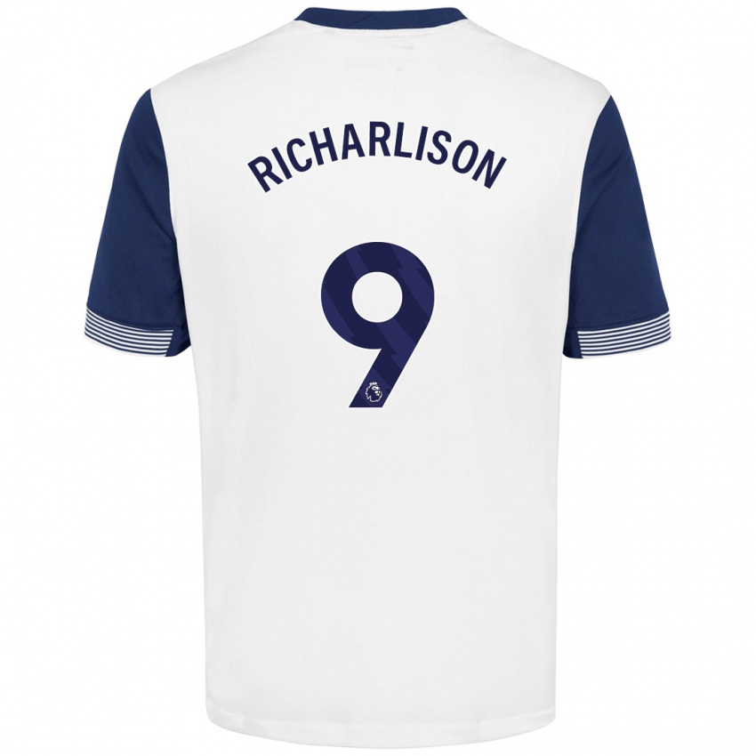 Damen Richarlison #9 Weiß Blau Heimtrikot Trikot 2024/25 T-Shirt Schweiz