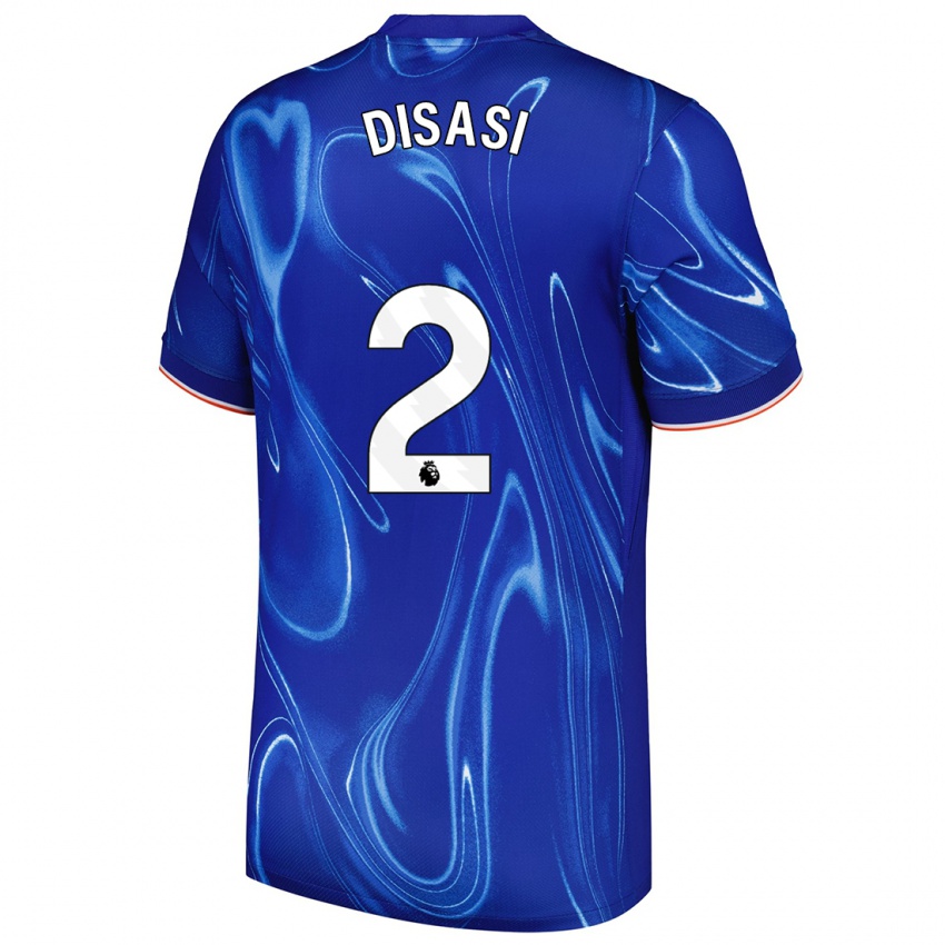 Damen Axel Disasi #2 Blau Weiß Heimtrikot Trikot 2024/25 T-Shirt Schweiz