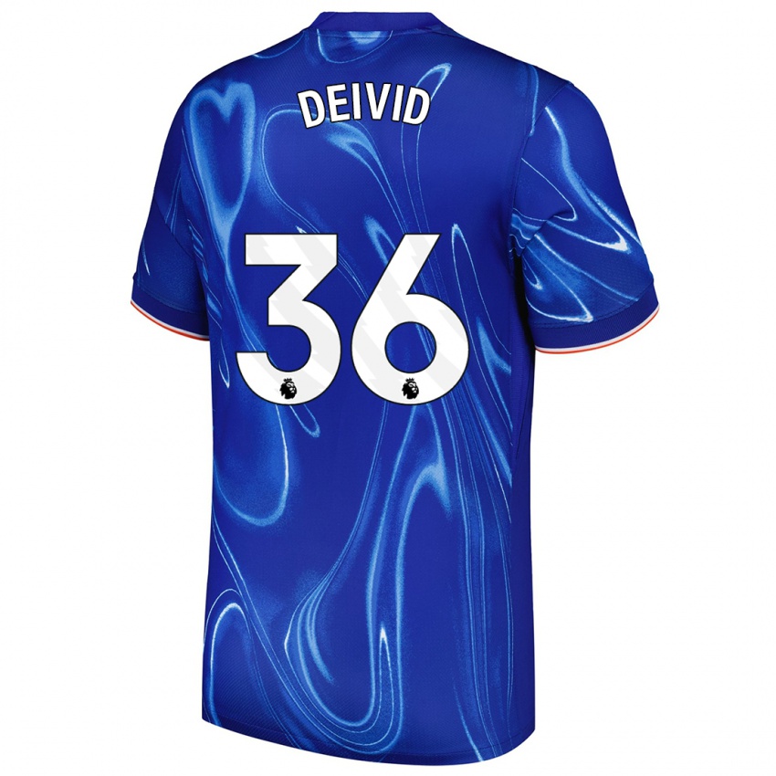 Damen Deivid Washington #36 Blau Weiß Heimtrikot Trikot 2024/25 T-Shirt Schweiz