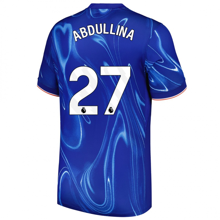 Damen Alsu Abdullina #27 Blau Weiß Heimtrikot Trikot 2024/25 T-Shirt Schweiz