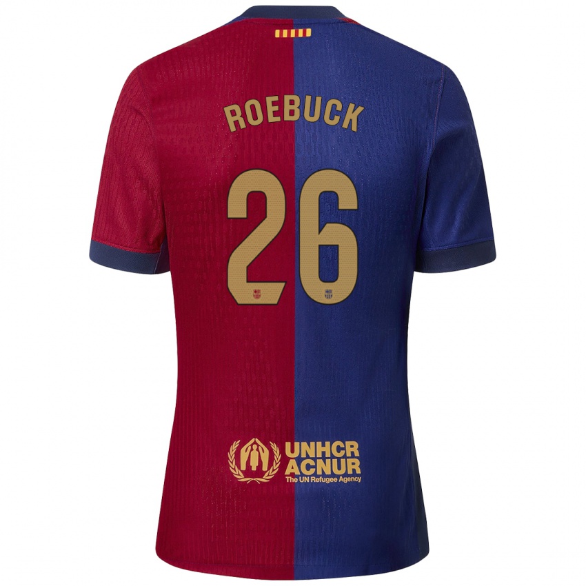 Femme Maillot Ellie Roebuck #26 Bleu Rouge Tenues Domicile 2024/25 T-Shirt Suisse