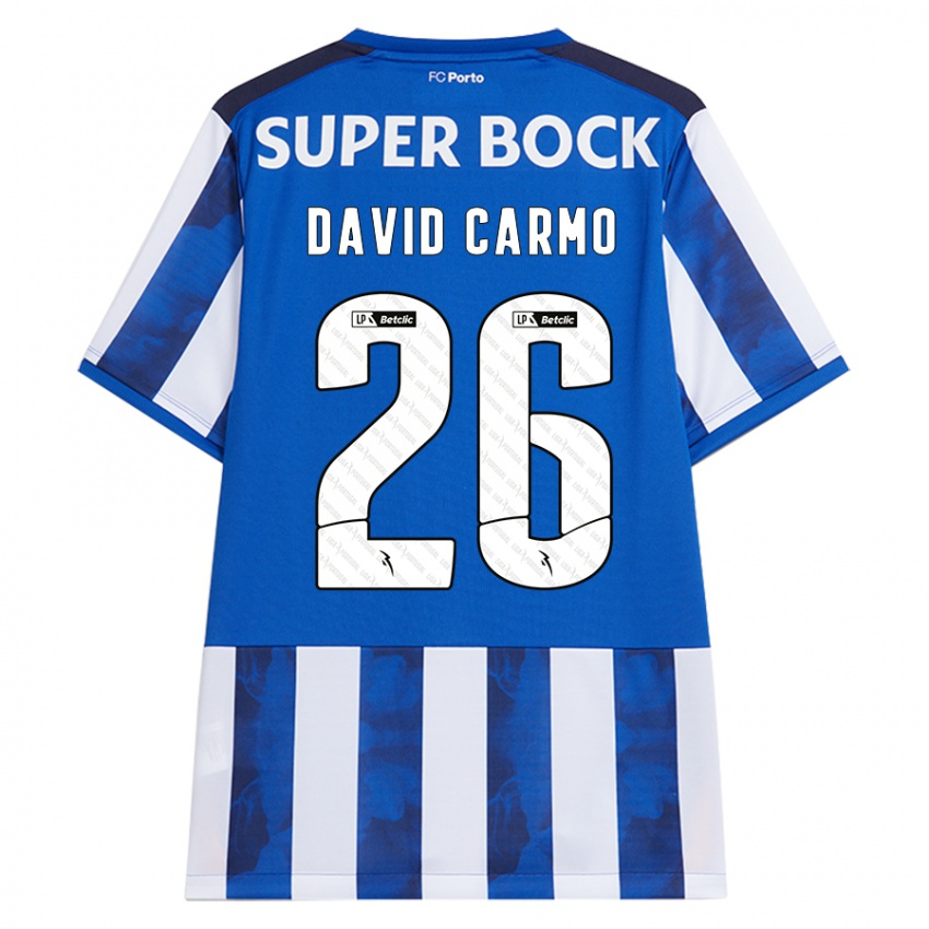 Damen David Carmo #26 Blau Weiß Heimtrikot Trikot 2024/25 T-Shirt Schweiz