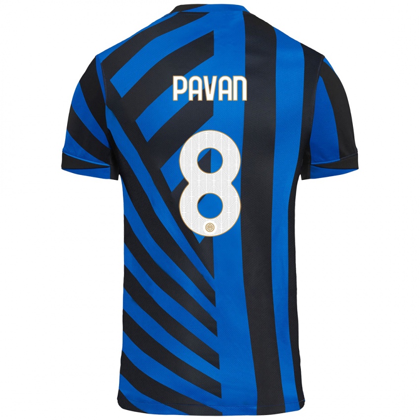 Damen Matilde Pavan #8 Blau Schwarz Heimtrikot Trikot 2024/25 T-Shirt Schweiz