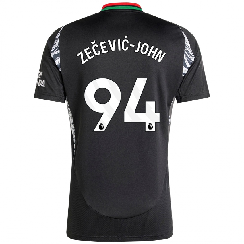 Damen Louis Zečević-John #94 Schwarz Auswärtstrikot Trikot 2024/25 T-Shirt Schweiz