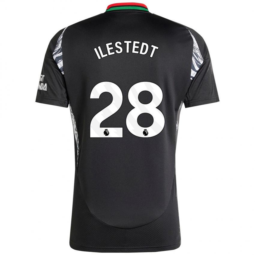 Damen Amanda Ilestedt #28 Schwarz Auswärtstrikot Trikot 2024/25 T-Shirt Schweiz