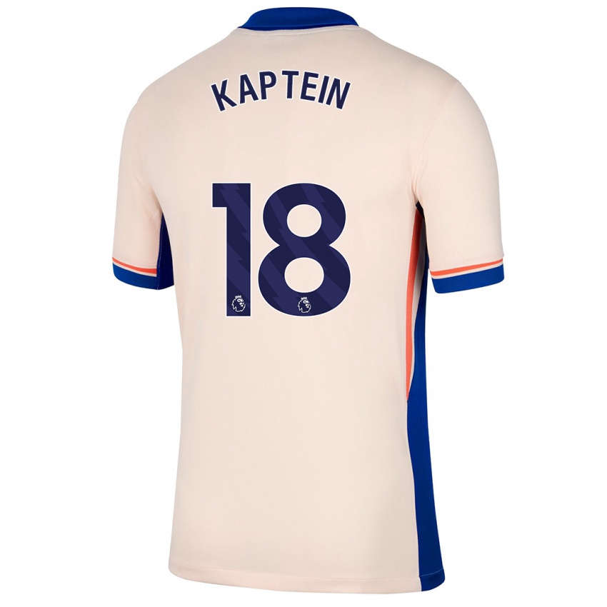 Damen Wieke Kaptein #18 Hellbeige Auswärtstrikot Trikot 2024/25 T-Shirt Schweiz