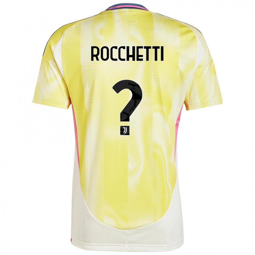 Damen Edoardo Rocchetti #0 Solargelb Auswärtstrikot Trikot 2024/25 T-Shirt Schweiz