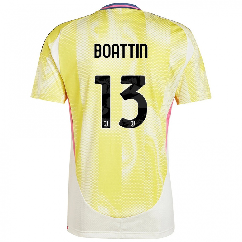 Damen Lisa Boattin #13 Solargelb Auswärtstrikot Trikot 2024/25 T-Shirt Schweiz