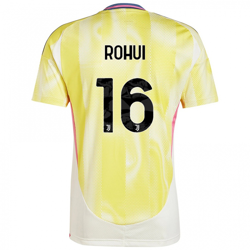 Damen Jonas Rohui #16 Solargelb Auswärtstrikot Trikot 2024/25 T-Shirt Schweiz