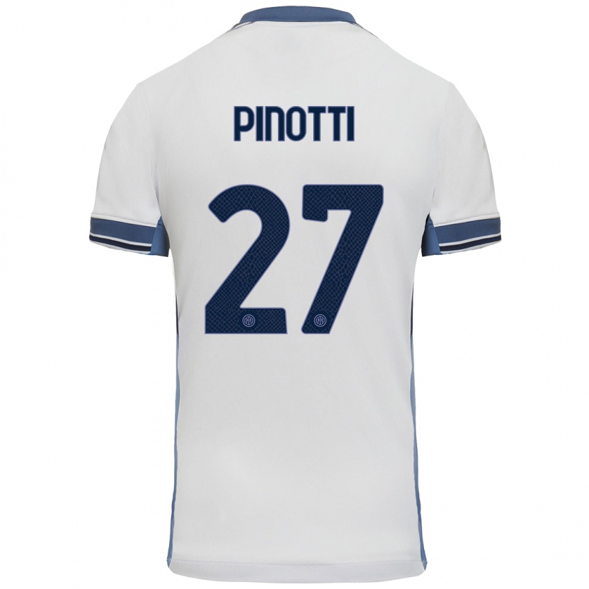 Damen Manuel Pinotti #27 Weißgrau Auswärtstrikot Trikot 2024/25 T-Shirt Schweiz