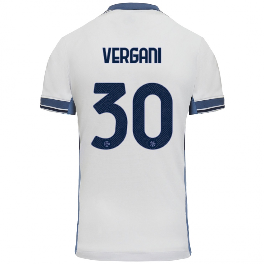 Damen Bianca Vergani #30 Weißgrau Auswärtstrikot Trikot 2024/25 T-Shirt Schweiz