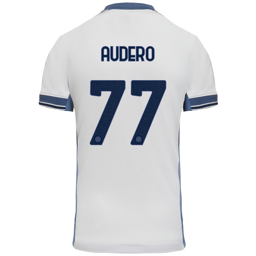 Damen Emil Audero #77 Weißgrau Auswärtstrikot Trikot 2024/25 T-Shirt Schweiz