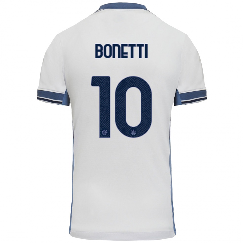 Damen Tatiana Bonetti #10 Weißgrau Auswärtstrikot Trikot 2024/25 T-Shirt Schweiz