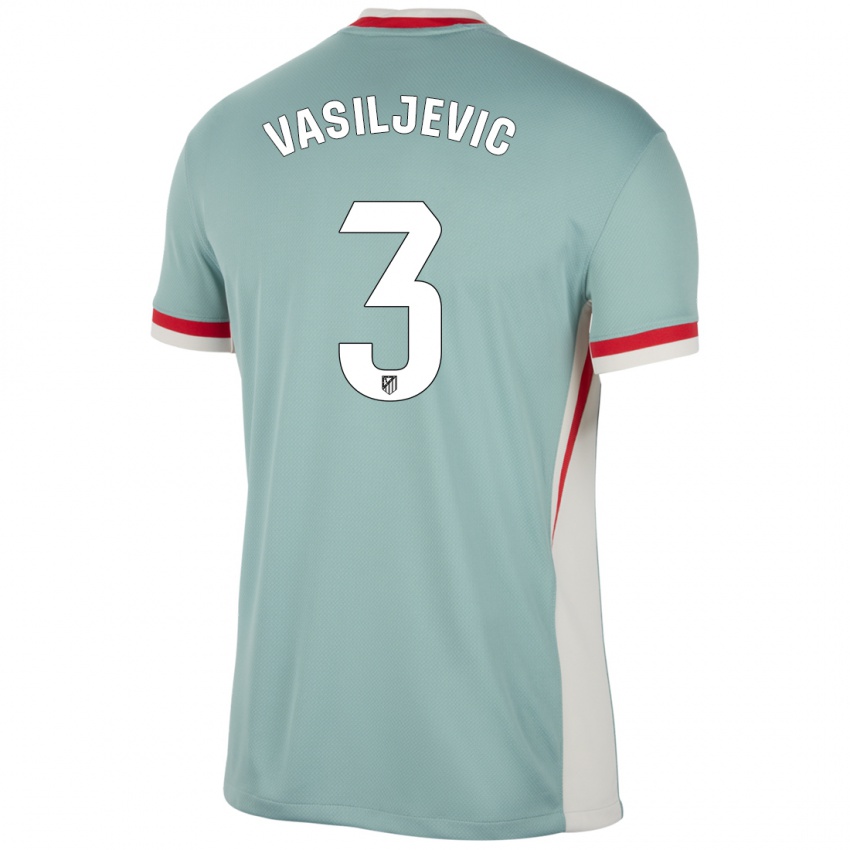 Damen Ivan Vasiljevic #3 Hellbeige Blau Auswärtstrikot Trikot 2024/25 T-Shirt Schweiz