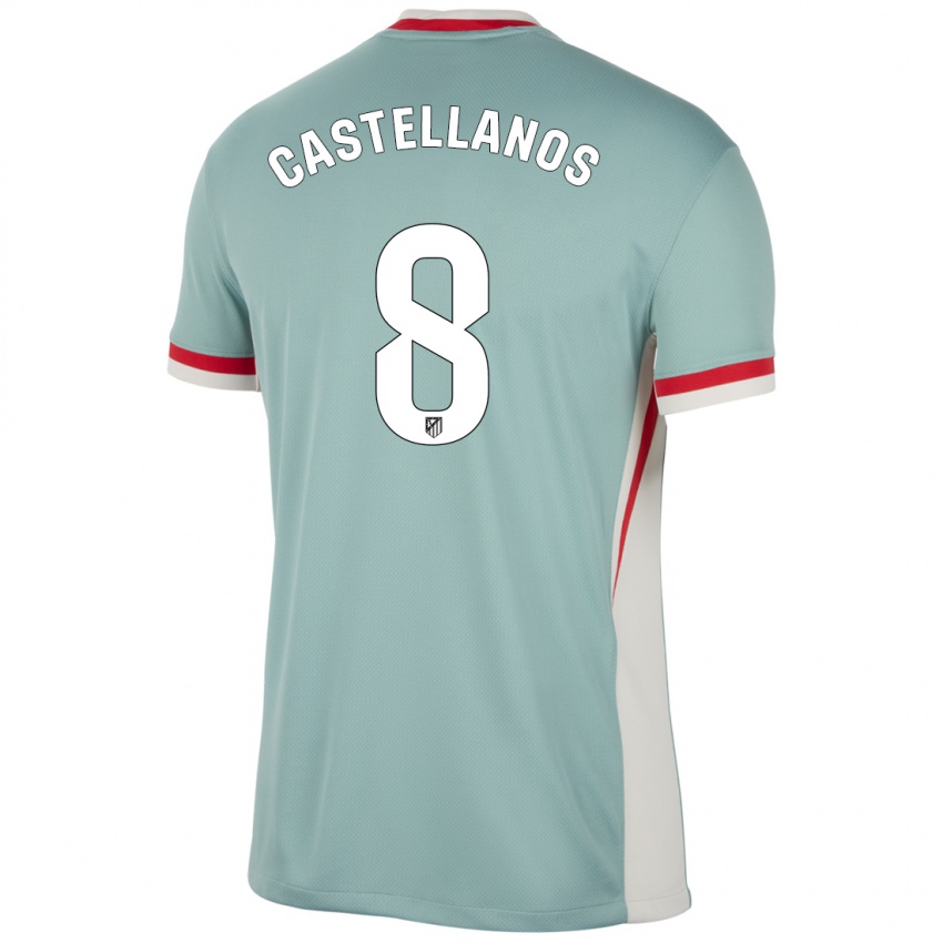 Damen Jorge Castellanos #8 Hellbeige Blau Auswärtstrikot Trikot 2024/25 T-Shirt Schweiz