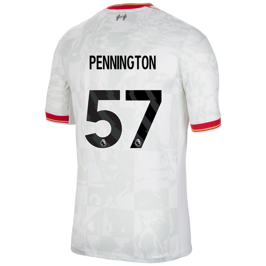 Damen Cody Pennington #57 Weiß Rot Schwarz Ausweichtrikot Trikot 2024/25 T-Shirt Schweiz