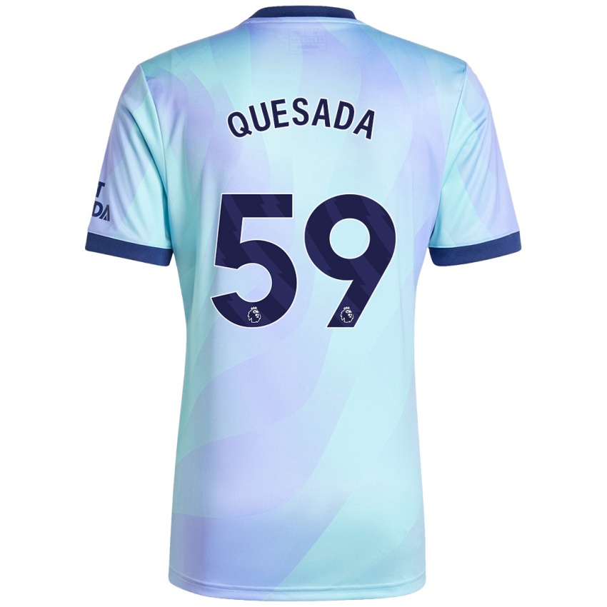 Damen Elián Quesada #59 Aquamarin Ausweichtrikot Trikot 2024/25 T-Shirt Schweiz