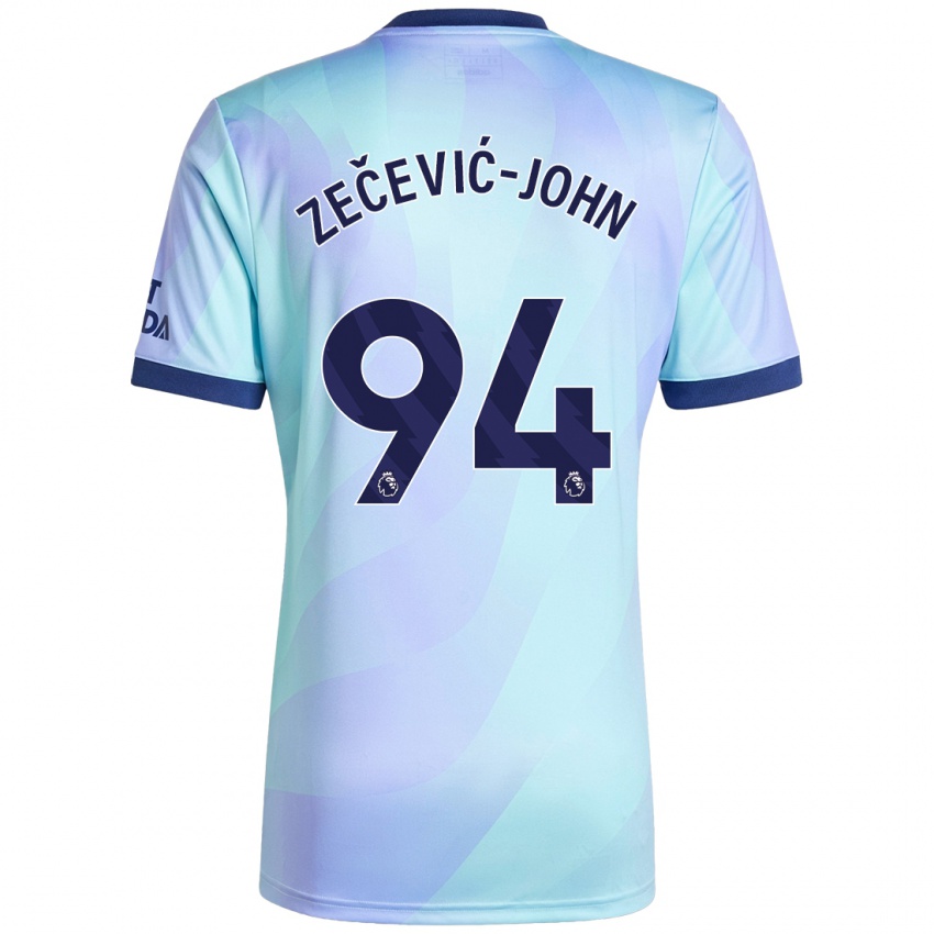 Damen Louis Zečević-John #94 Aquamarin Ausweichtrikot Trikot 2024/25 T-Shirt Schweiz