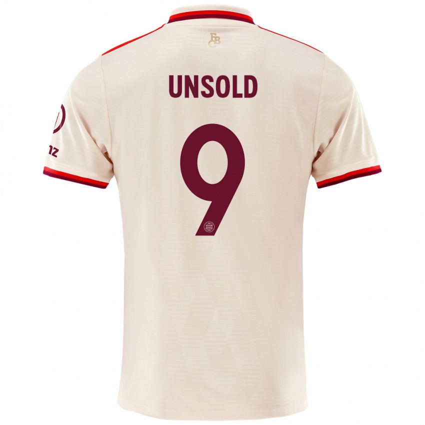 Femme Maillot Samuel Unsold #9 Lin Troisieme 2024/25 T-Shirt Suisse